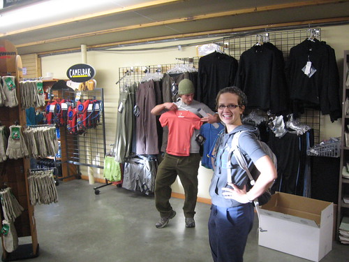 Checking out the Gear store