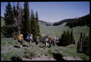 NOLS Students in the Wyoming Range
