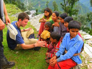 Playing with kids