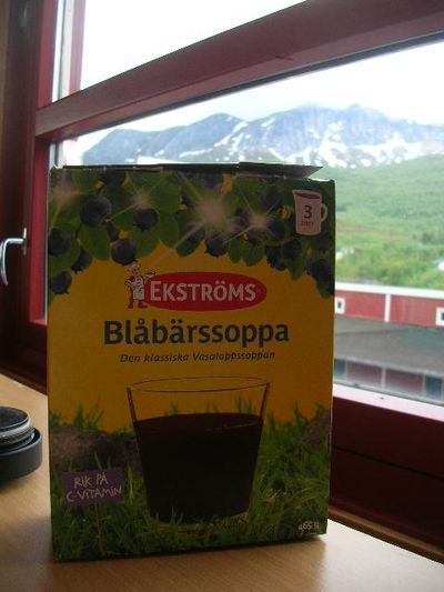 Blueberry soup