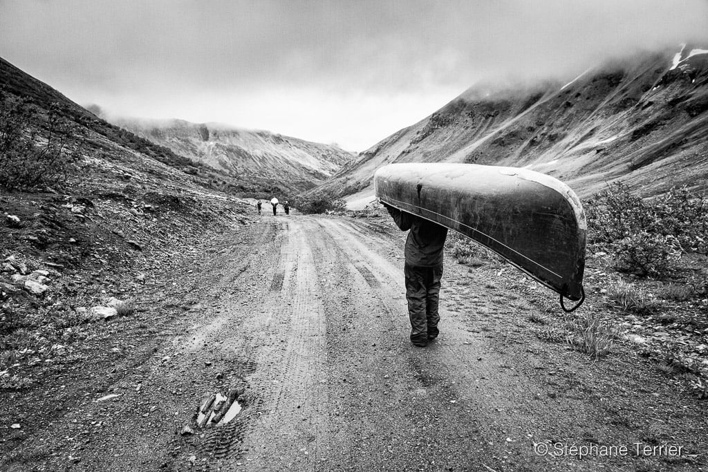 Canoe Portage in the Yukon