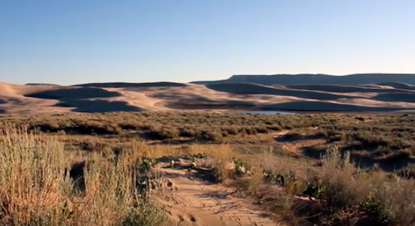 early morning shot of Wyoming's Red Desert
