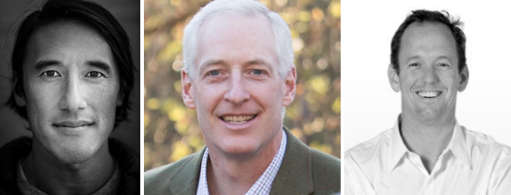 new NOLS Board of Trustees members Jimmy Chin, George Phipps, and John Babcock