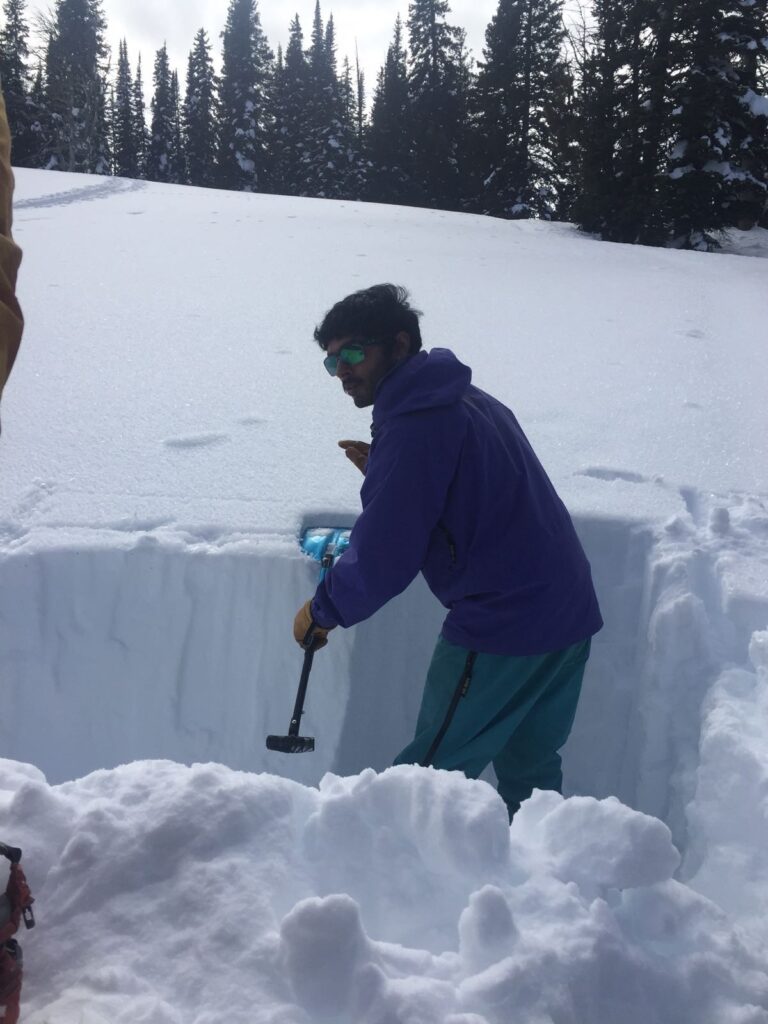 Digging an Avalanche Pit
