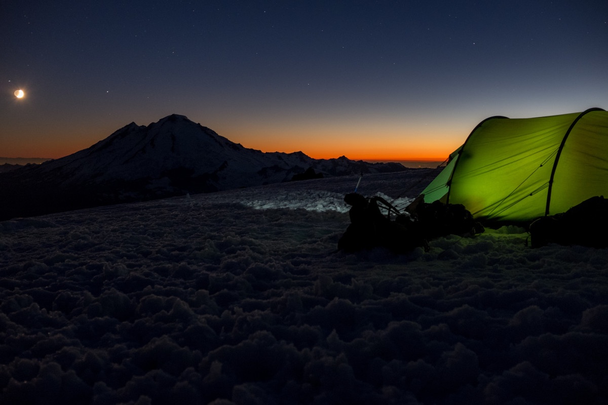 Stargazing from the tent