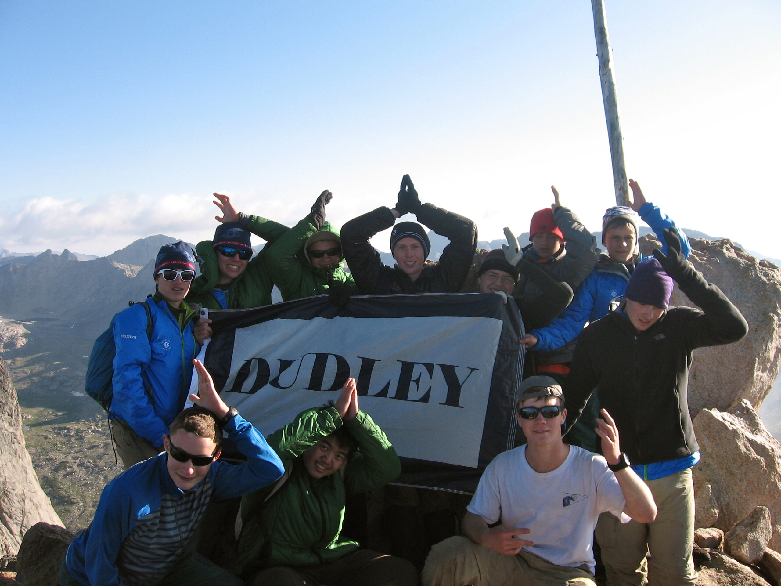 Rocky Mountain, Summit, Wind River Range, NOLS Pro, adventure, backpacking, fun; Achievement; Group; Success; Mountaineering